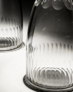 A PAIR OF GEORGIAN SLICE FLUTE SPIRIT DECANTERS - 3790924