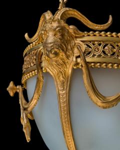 A PAIR OF NEOCLASSICAL ORMOLU FROSTED GLASS LANTERNS - 4478910