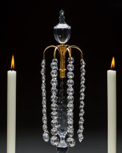 A PAIR OF ORMOLU GLASS REGENCY CANDELABRA - 4513192