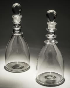 A PAIR OF PLAIN TAPERED GEORGIAN DECANTERS - 4250538