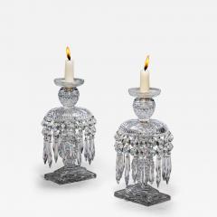 A PAIR OF RECTANGULAR BASE REGENCY LUSTRES - 4513609