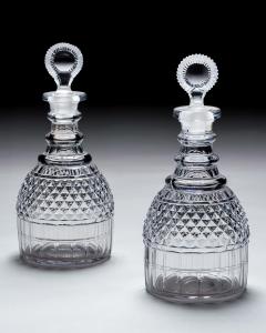A PAIR OF REGENCY CUT GLASS DECANTERS - 4461727