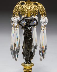 A PAIR OF REGENCY GILT BRONZE FIGURE CANDLESTICKS - 4217766