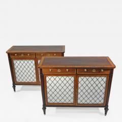 A PAIR OF REGENCY ROSEWOOD CABINETS - 3084643