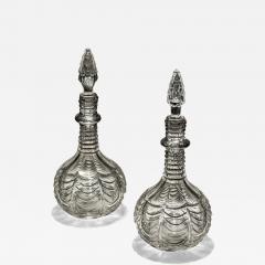 A PAIR OF SCALE CUT VICTORIAN DECANTERS - 3789350