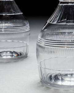 A PAIR OF TRIPLE RING REGENCY DECANTERS - 3787919