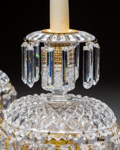 A PAIR OF UNUSUAL AMBER REGENCY LUSTRES - 4399406