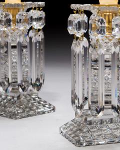 A PAIR OF UNUSUAL RECTANGULAR BASE LUSTRES - 4399451