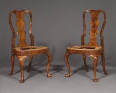 A PAIR OF WELL DRAWN FIGURED VENEER AND SOLID WALNUT EARLY GEORGE I SIDE CHAIRS - 3453166