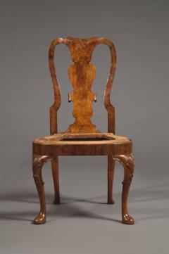 A PAIR OF WELL DRAWN FIGURED VENEER AND SOLID WALNUT EARLY GEORGE I SIDE CHAIRS - 3453173