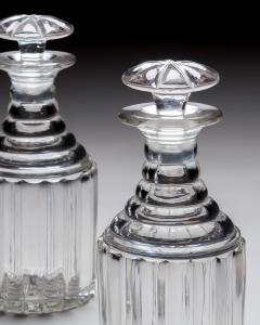 A PAIR OF WILLIAM IV PILLAR CUT DECANTERS - 4752668