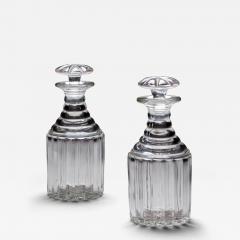 A PAIR OF WILLIAM IV PILLAR CUT DECANTERS - 4752780