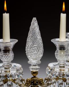 A PAIR OR ORNATE GILT GLASS REGENCY CANDELABRA - 4424940