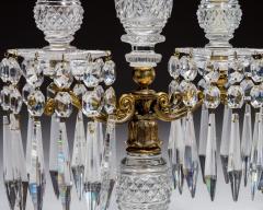 A PAIR OR ORNATE GILT GLASS REGENCY CANDELABRA - 4424958