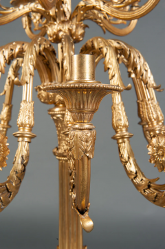 A PALATIAL PAIR OF ENGLISH GILT BRONZE 14 BRANCH CANDELABRAS - 3538151