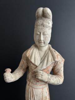 A Painted Pottery figure of male courtier  - 4104721