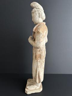 A Painted Pottery figure of male courtier  - 4104722