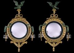 A Pair 19th Century Convex Mirrors - 2549080