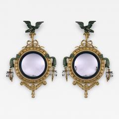 A Pair 19th Century Convex Mirrors - 2552479