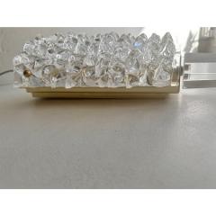 A Pair Barovier Style Art Deco Rostrato Clear Italian Murano Glass Wall Sconces - 4385710