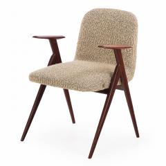 A Pair Italian Armchairs attributed to Luigi Vetti C 1960  - 4530248