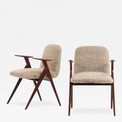A Pair Italian Armchairs attributed to Luigi Vetti C 1960  - 4532241