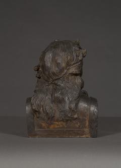 A Pair Of Glazed Terracotta Busts Depicting Two Greek Philosophers - 875530