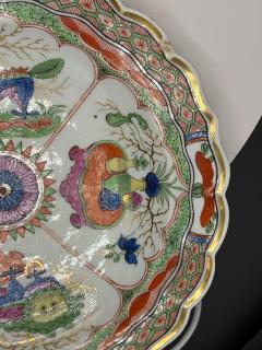 A Pair Of Worcester Dragons in Compartments Porcelain Dishes - 4715653