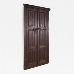 A Pair of 16th c Carved Tudor Doors - 4545058