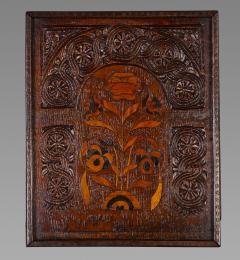 A Pair of 17th Century Oak and Marquetry Panels - 836451