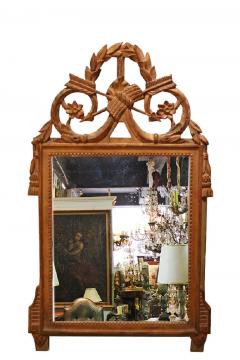 A Pair of 18th Century Transitional Louis XV Louis XVI Giltwood Mirrors - 3632332