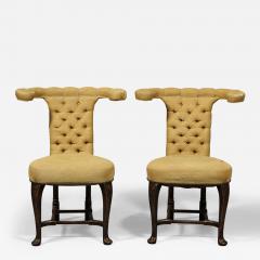 A Pair of 1930 s Chinoiserie Painted Reading Chairs - 3163281