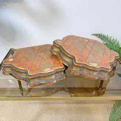 A Pair of 19th Century Carved Wood and Gilt Gesso Display Stands - 3127022