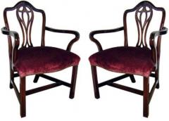 A Pair of 19th Century English Mahogany Chippendale Armchairs - 3353686