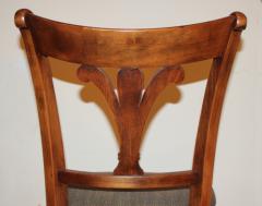 A Pair of 19th Century English Regency Cherry Wood Side Chairs - 3209063