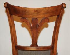 A Pair of 19th Century English Regency Cherry Wood Side Chairs - 3554731