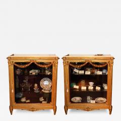 A Pair of 19th Century French Napoleon III Giltwood Vitrines - 3505425