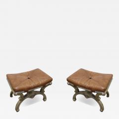 A Pair of 19th Century Italian Silver Gilded Benches - 3561024
