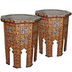 A Pair of 19th Century Moorish Levantine Octagonal Side Tables - 3400431