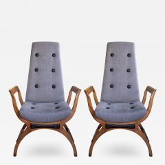 A Pair of American Lounge Chairs in the Manner of Adrian Pearsall - 189801