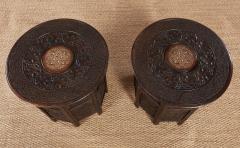 A Pair of Anglo Indian Taboret Tables - 4217924