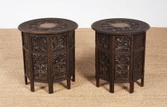 A Pair of Anglo Indian Taboret Tables - 4217927