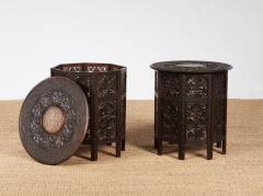 A Pair of Anglo Indian Taboret Tables - 4217931