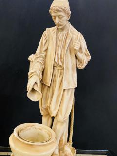 A Pair of Arab Water Bearers in a Finely Cast Porcelain Finish Table Lamps - 1298932