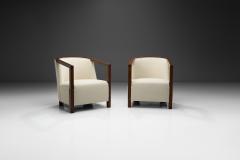 A Pair of Art Deco Armchairs with Stained Wood Europe ca 1930s - 4022187