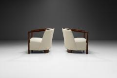 A Pair of Art Deco Armchairs with Stained Wood Europe ca 1930s - 4022190