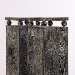 A Pair of Art Deco Style Square Cerused Oak Pedestals  - 4288602