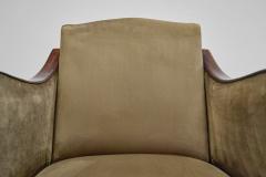 A Pair of Art Deco Velvet Armchairs Europe First Half of the 20th Century - 4007561