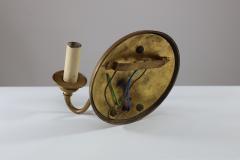 A Pair of Arts Crafts Brass Wall Lights with Galleons in Sail - 4192384