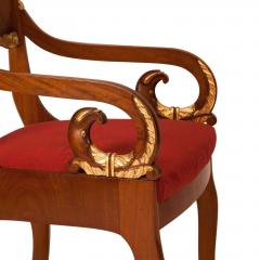 A Pair of Baltic Mahogany Armchairs circa 1900 - 2695164